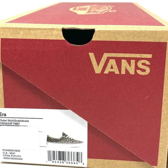 💖MEGA SALE💖Vans Era   Leopard Tiger Skateboarding Women's  Safari VN0A54F19M7 - Picture 11 of 12